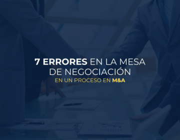 errores en la mesa de negociación en procesos de M&A