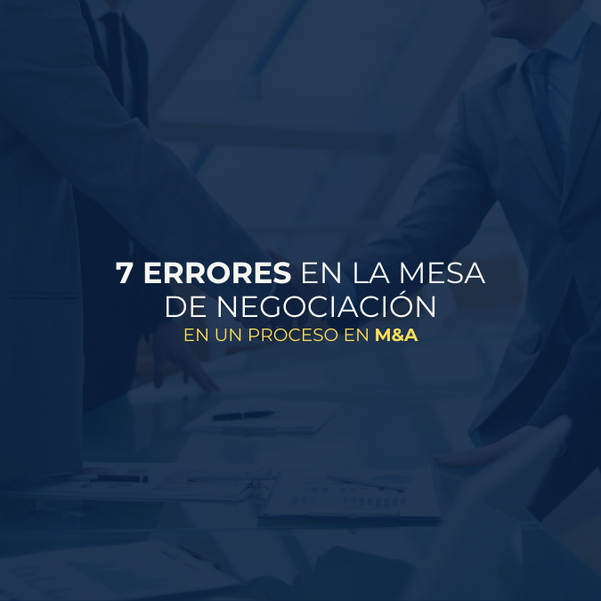 errores en la mesa de negociación en procesos de M&A